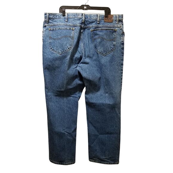 Lee Jeans Men’s 44x30 Blue Regular Fit Straight Leg Denim - Picture 2 of 5